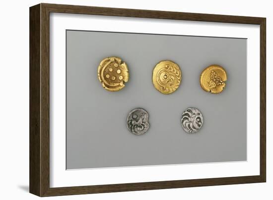 Germany, Bavaria, Celtic Coins, Gold and Silver-null-Framed Giclee Print