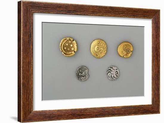 Germany, Bavaria, Celtic Coins, Gold and Silver-null-Framed Giclee Print