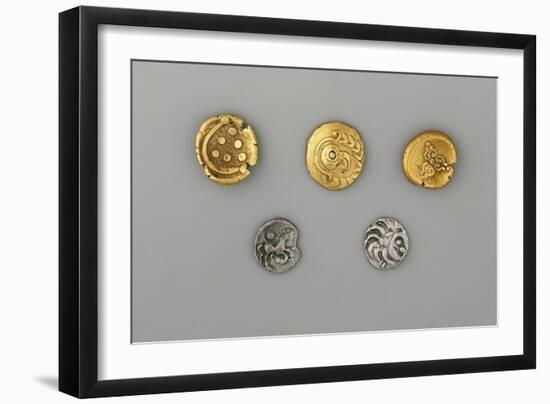 Germany, Bavaria, Celtic Coins, Gold and Silver-null-Framed Giclee Print