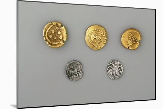 Germany, Bavaria, Celtic Coins, Gold and Silver-null-Mounted Giclee Print