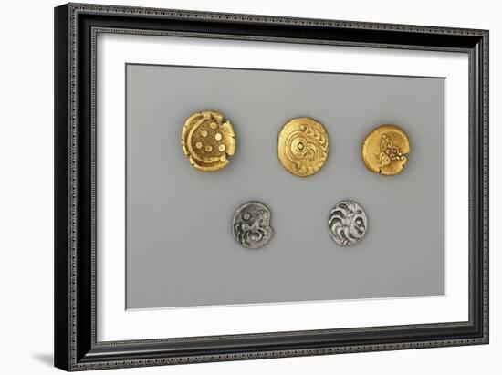 Germany, Bavaria, Celtic Coins, Gold and Silver-null-Framed Giclee Print