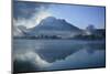 Germany, Bavaria, Fog over the 'Forggensee' (Lake) Near FŸssen, Mountain, SŠuling-Uwe Steffens-Mounted Photographic Print