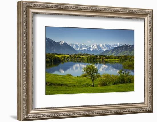 Germany, Bavaria, Foothills of the Alps with Lake Riegsee-Ralf Gerard-Framed Photographic Print