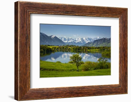 Germany, Bavaria, Foothills of the Alps with Lake Riegsee-Ralf Gerard-Framed Photographic Print