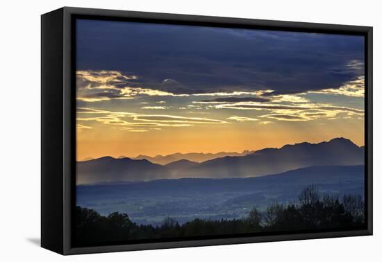 Germany, Bavaria, Hohenpeißenberg, View of the Hohenpeißenberg on the Bened-Bernd Rommelt-Framed Premier Image Canvas