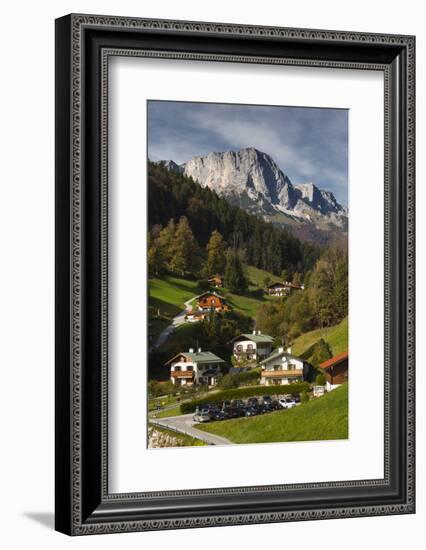 Germany, Bavaria, Maria Gern Village, Elevated View, Fall-Walter Bibikow-Framed Photographic Print