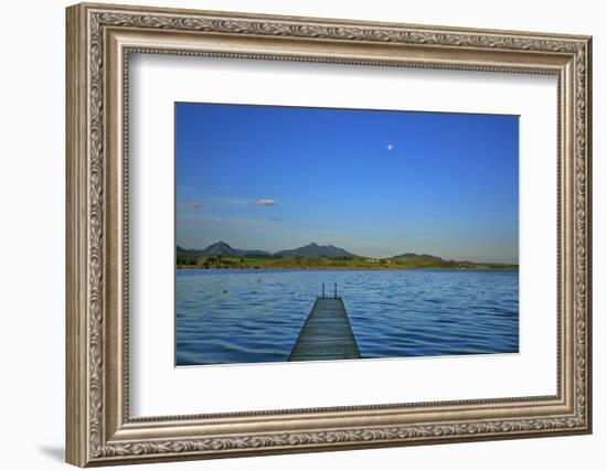 Germany, Bavaria, Morning, 'Hopfensee' (Lake), 'OstallgŠu' (District-Uwe Steffens-Framed Photographic Print