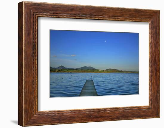 Germany, Bavaria, Morning, 'Hopfensee' (Lake), 'OstallgŠu' (District-Uwe Steffens-Framed Photographic Print