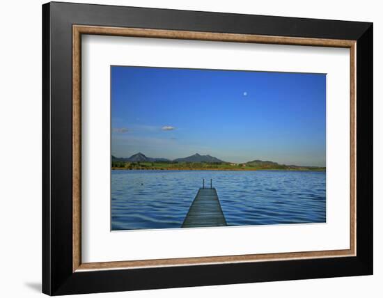 Germany, Bavaria, Morning, 'Hopfensee' (Lake), 'OstallgŠu' (District-Uwe Steffens-Framed Photographic Print