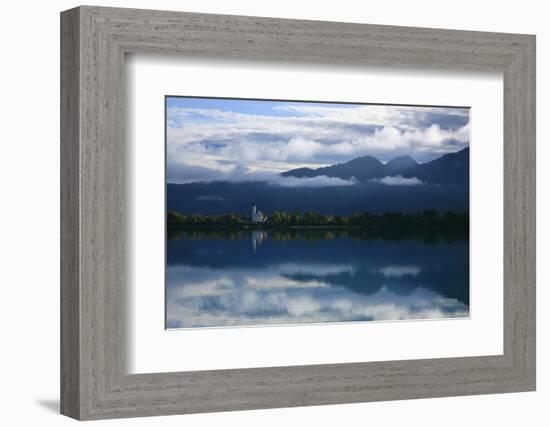 Germany, Bavaria, Morning Mood, 'Forggensee' (Lake) Near FŸssen, Water Mirroring-Uwe Steffens-Framed Photographic Print