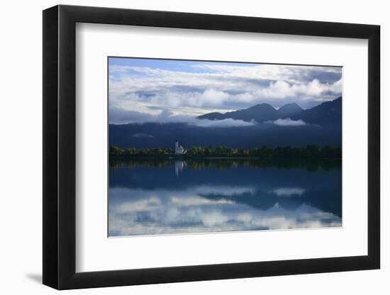 Germany, Bavaria, Morning Mood, 'Forggensee' (Lake) Near FŸssen, Water Mirroring-Uwe Steffens-Framed Photographic Print