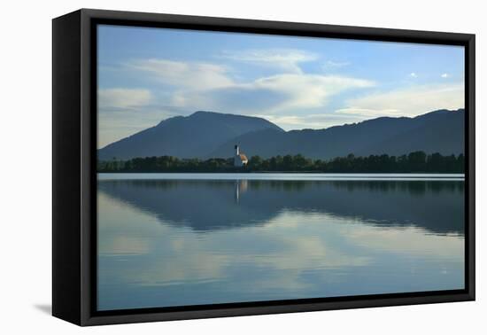 Germany, Bavaria, Morning Mood, 'Forggensee' (Lake) Near FŸssen, Water Mirroring-Uwe Steffens-Framed Premier Image Canvas