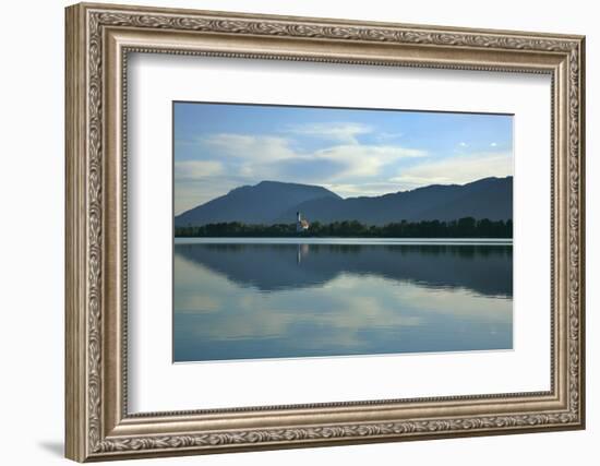 Germany, Bavaria, Morning Mood, 'Forggensee' (Lake) Near FŸssen, Water Mirroring-Uwe Steffens-Framed Photographic Print