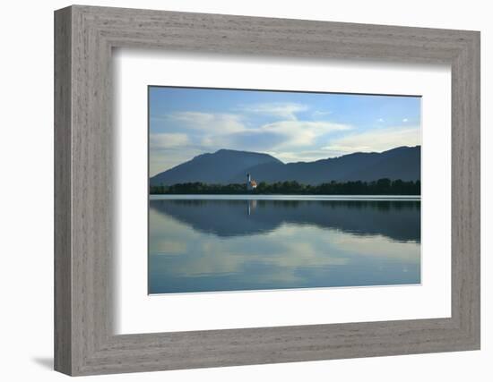 Germany, Bavaria, Morning Mood, 'Forggensee' (Lake) Near FŸssen, Water Mirroring-Uwe Steffens-Framed Photographic Print