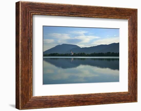 Germany, Bavaria, Morning Mood, 'Forggensee' (Lake) Near FŸssen, Water Mirroring-Uwe Steffens-Framed Photographic Print