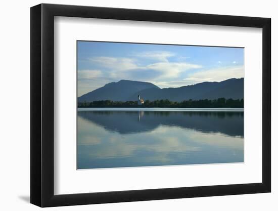 Germany, Bavaria, Morning Mood, 'Forggensee' (Lake) Near FŸssen, Water Mirroring-Uwe Steffens-Framed Photographic Print