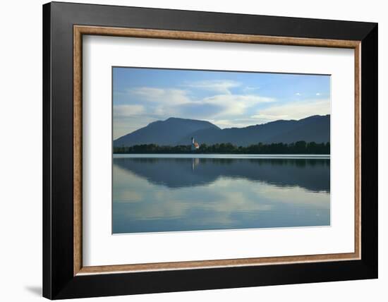 Germany, Bavaria, Morning Mood, 'Forggensee' (Lake) Near FŸssen, Water Mirroring-Uwe Steffens-Framed Photographic Print