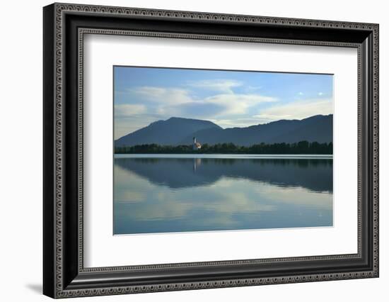 Germany, Bavaria, Morning Mood, 'Forggensee' (Lake) Near FŸssen, Water Mirroring-Uwe Steffens-Framed Photographic Print