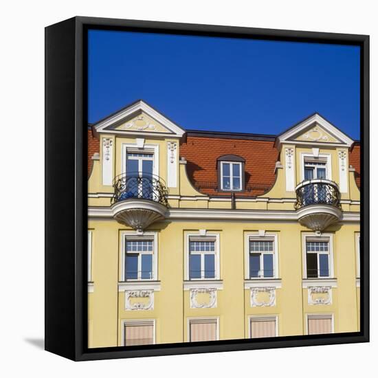 Germany, Bavaria, Munich, Jugendstil Building, Yellow Facade-null-Framed Premier Image Canvas