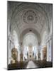 Germany, Bavaria, Munich, Nave of Michaelskirche, Second Largest Barrel-Vaulted Roof in the World t-John Warburton-lee-Mounted Photographic Print