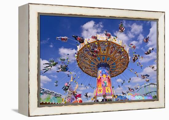 Germany, Bavaria, Munich, Theresienwiese Oktoberfest, Whirligig-Udo Siebig-Framed Premier Image Canvas