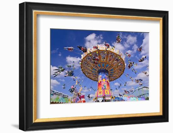 Germany, Bavaria, Munich, Theresienwiese Oktoberfest, Whirligig-Udo Siebig-Framed Photographic Print