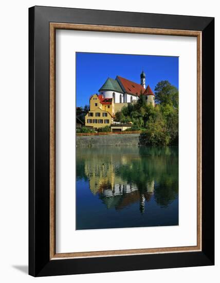 Germany, Bavaria, on the Right a Tower of the City Wall-Uwe Steffens-Framed Photographic Print