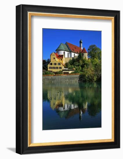 Germany, Bavaria, on the Right a Tower of the City Wall-Uwe Steffens-Framed Photographic Print