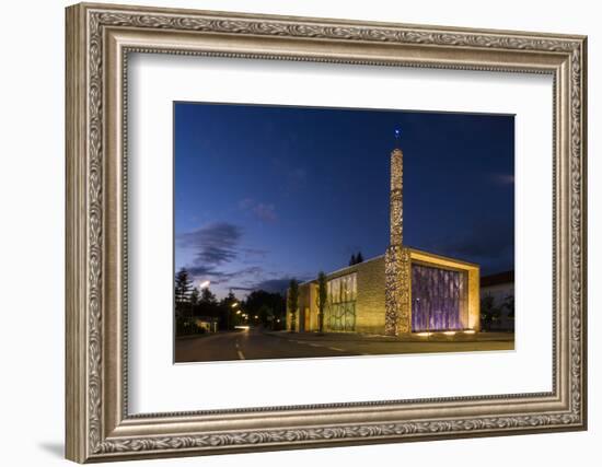 Germany, Bavaria, Penzberg, Mosque-Ralf Gerard-Framed Photographic Print