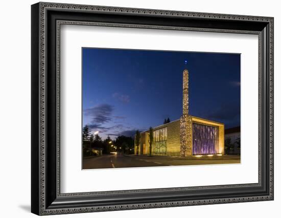 Germany, Bavaria, Penzberg, Mosque-Ralf Gerard-Framed Photographic Print