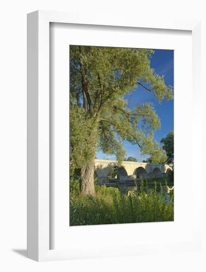 Germany, Bavaria, Regensburg, Danube Meadows, Jahn Island-Chris Seba-Framed Photographic Print