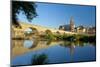 Germany, Bavaria, Regensburg, Old Stone Bridge, the Danube, Cathedral-Chris Seba-Mounted Photographic Print