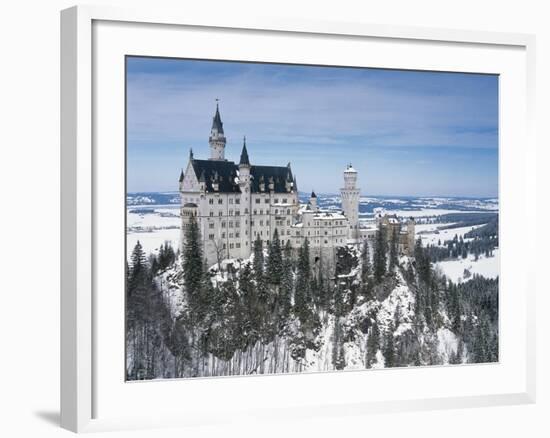 Germany, Bavaria, Surroundings of Fussen, Neuschwanstein Castle-null-Framed Giclee Print