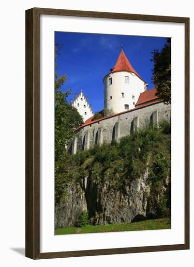 Germany, Bavaria, Tower of the 'Hohes Schloss' (High Castle) at FŸssen, View from the Arboretum-Uwe Steffens-Framed Photographic Print
