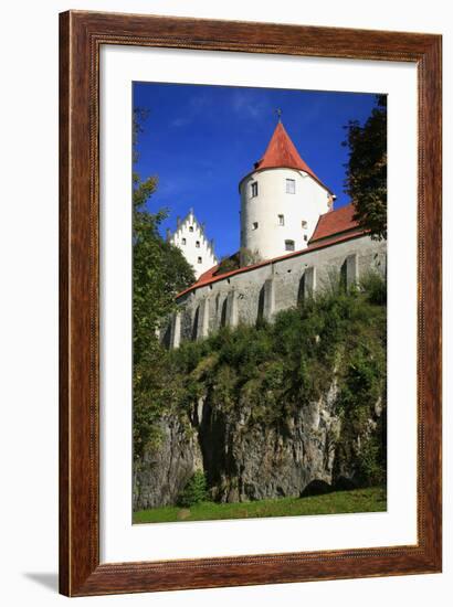 Germany, Bavaria, Tower of the 'Hohes Schloss' (High Castle) at FŸssen, View from the Arboretum-Uwe Steffens-Framed Photographic Print