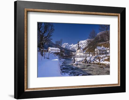 Germany, Bavaria, Upper Bavaria, Berchtesgaden, Ramsau Bei Berchtesgaden-Udo Siebig-Framed Photographic Print