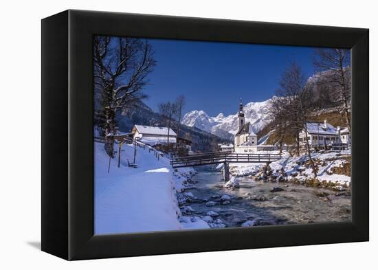 Germany, Bavaria, Upper Bavaria, Berchtesgaden, Ramsau Bei Berchtesgaden-Udo Siebig-Framed Premier Image Canvas