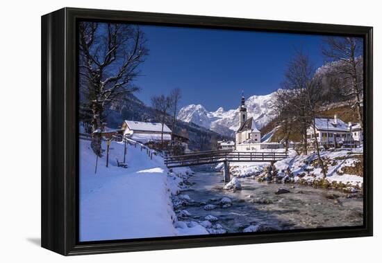 Germany, Bavaria, Upper Bavaria, Berchtesgaden, Ramsau Bei Berchtesgaden-Udo Siebig-Framed Premier Image Canvas