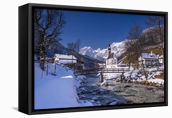 Germany, Bavaria, Upper Bavaria, Berchtesgaden, Ramsau Bei Berchtesgaden-Udo Siebig-Framed Premier Image Canvas