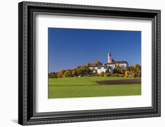 Germany, Bavaria, Upper Bavaria, 'FŸnf Seen Land' (Region), Andechs, Autumn Landscape with Andechs-Udo Siebig-Framed Photographic Print