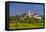 Germany, Bavaria, Upper Bavaria, FŸnfseenland, Andechs, Spring Scenery with Cloister of Andechs-Udo Siebig-Framed Premier Image Canvas