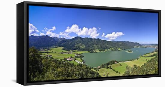 Germany, Bavaria, Upper Bavaria, Mangfall (Mountain Range), Schliersee (Village-Udo Siebig-Framed Premier Image Canvas