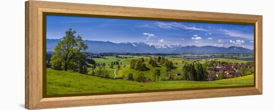 Germany, Bavaria, Upper Bavaria, Pfaffenwinkel, Aidling-Udo Siebig-Framed Premier Image Canvas