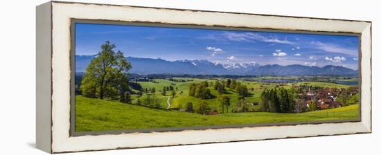 Germany, Bavaria, Upper Bavaria, Pfaffenwinkel, Aidling-Udo Siebig-Framed Premier Image Canvas