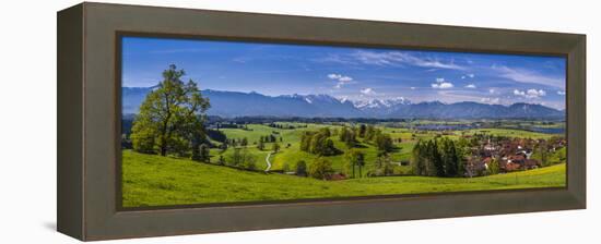 Germany, Bavaria, Upper Bavaria, Pfaffenwinkel, Aidling-Udo Siebig-Framed Premier Image Canvas