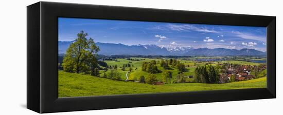 Germany, Bavaria, Upper Bavaria, Pfaffenwinkel, Aidling-Udo Siebig-Framed Premier Image Canvas