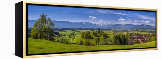 Germany, Bavaria, Upper Bavaria, Pfaffenwinkel, Aidling-Udo Siebig-Framed Premier Image Canvas