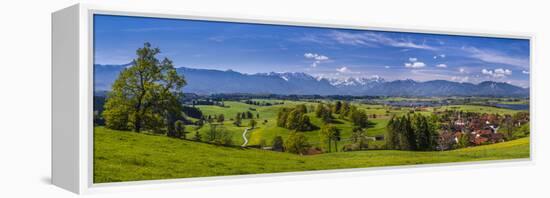 Germany, Bavaria, Upper Bavaria, Pfaffenwinkel, Aidling-Udo Siebig-Framed Premier Image Canvas