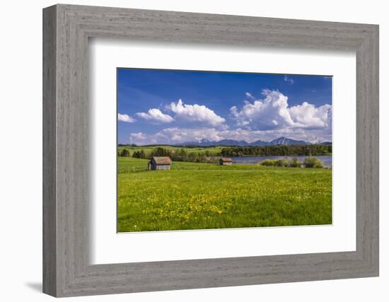 Germany, Bavaria, Upper Bavaria, Pfaffenwinkel, Egling by the Riegsee Lake-Udo Siebig-Framed Photographic Print