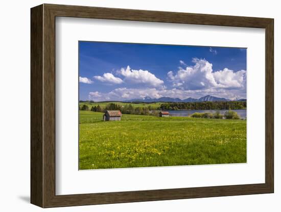 Germany, Bavaria, Upper Bavaria, Pfaffenwinkel, Egling by the Riegsee Lake-Udo Siebig-Framed Photographic Print